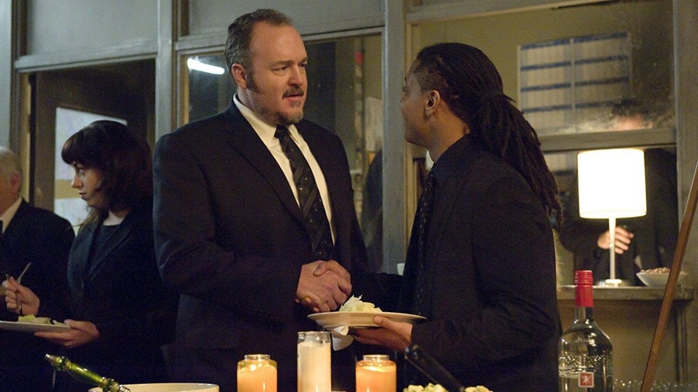 Stan Larsen and Bennet Ahmed meet and shake hands in The Killing