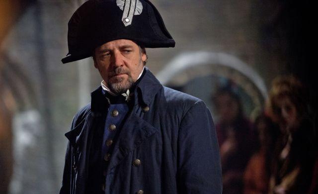 Inspector Javert played by Russell Crowe in Les Miserables