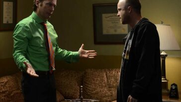 Saul talks to Jesse in his office in Breaking Bad