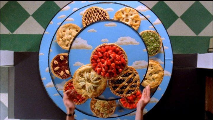 An arrangement of pies from The Pie Hole in Pushing Daisies