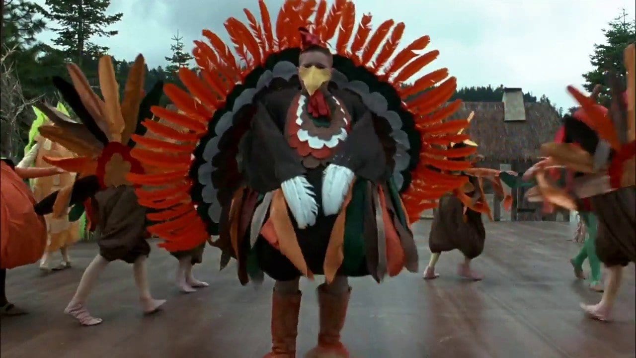 The Thanksgiving pageant scene from The Addams Family Values
