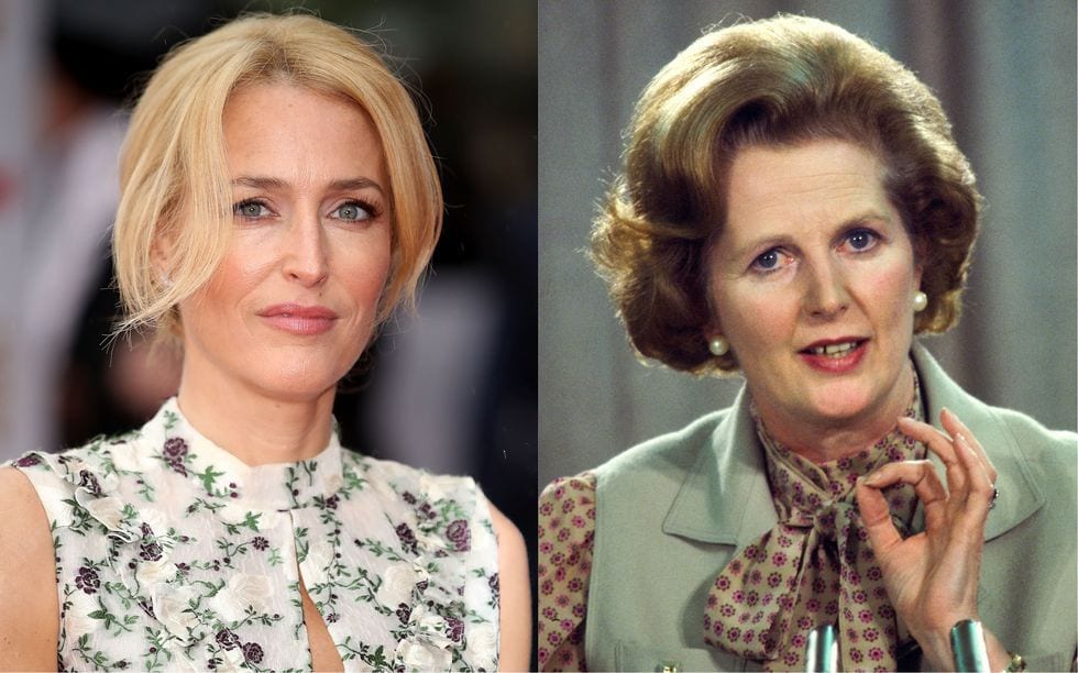 Gillian Anderson who'll be playing Margaret Thatcher in Season 4 of The Crown