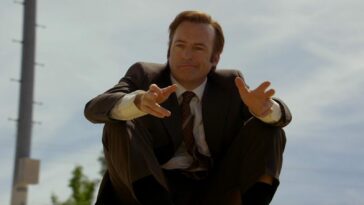 Bob Odenkirk as Jimmy McGill in the Better Call Saul pilot episode "Uno"