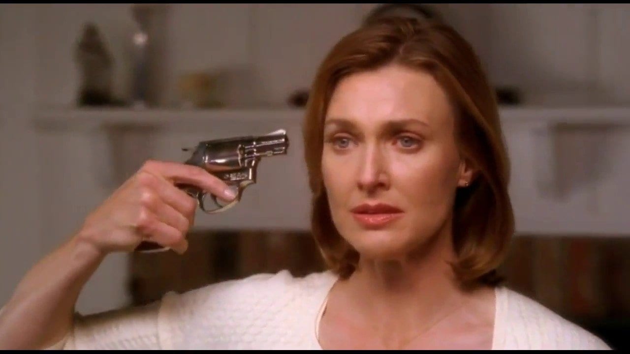 Brenda Strong as Mary Alice Young in the pilot episode of Desperate Housewives