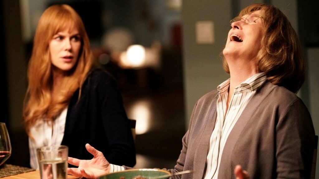 Nicole Kidman and Meryl Streep as Celeste and Mary Louise in the season two premiere of Big Little Lies