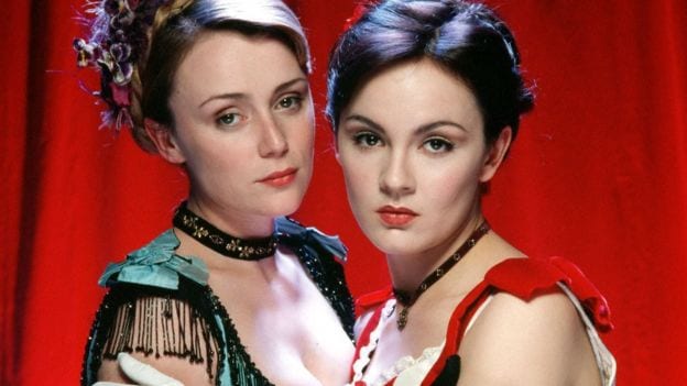 Rachael Stirling and Keeley Hawes in 2001's Tipping the Velvet 
