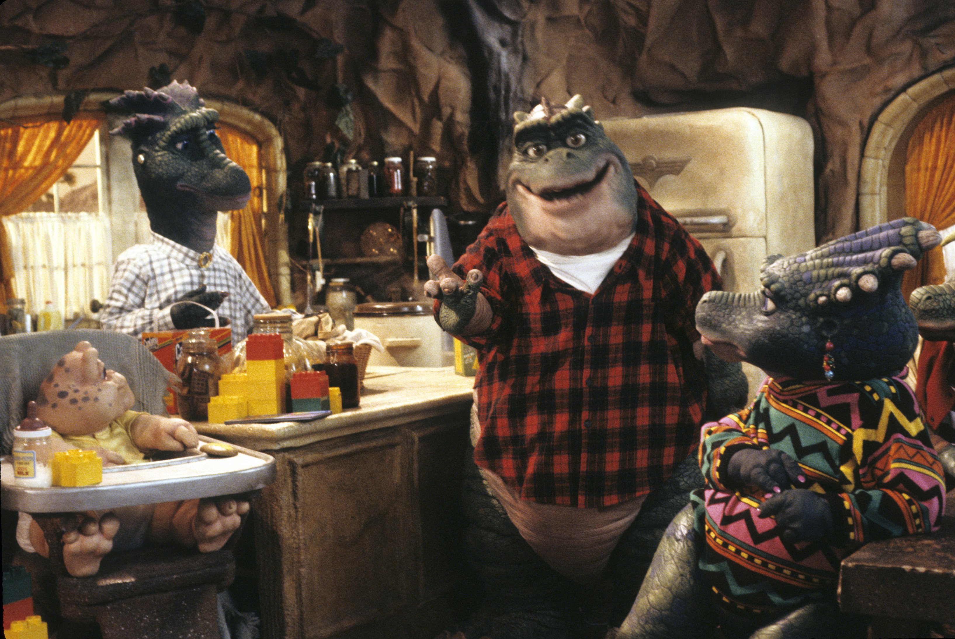 The Sinclair family of ABC's Dinosaurs rallied around the father, Earl.