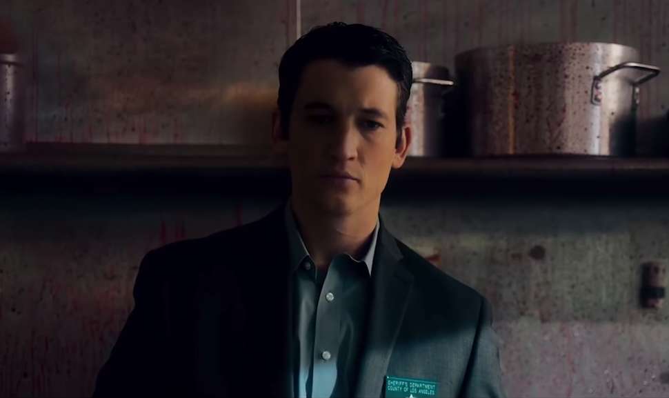 Matin Jones (Miles Teller) shifts from cop to contract pedophile killer in Too Old To Die Young. 