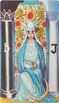 The High Priestess of Death, represented by Yaritza, is the main heroine hiding in the shadows of Too Old To Die Young. 