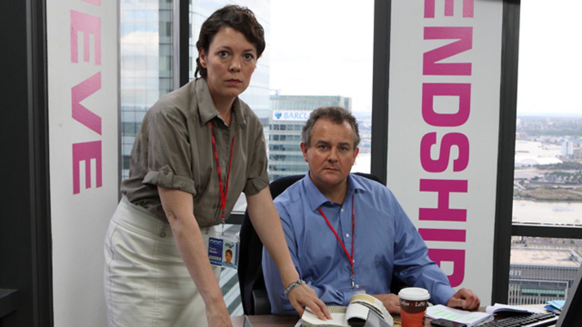 Olivia Colman and Hugh Bonneville as Sally and Ian in the BBC comedy Twenty Twelve