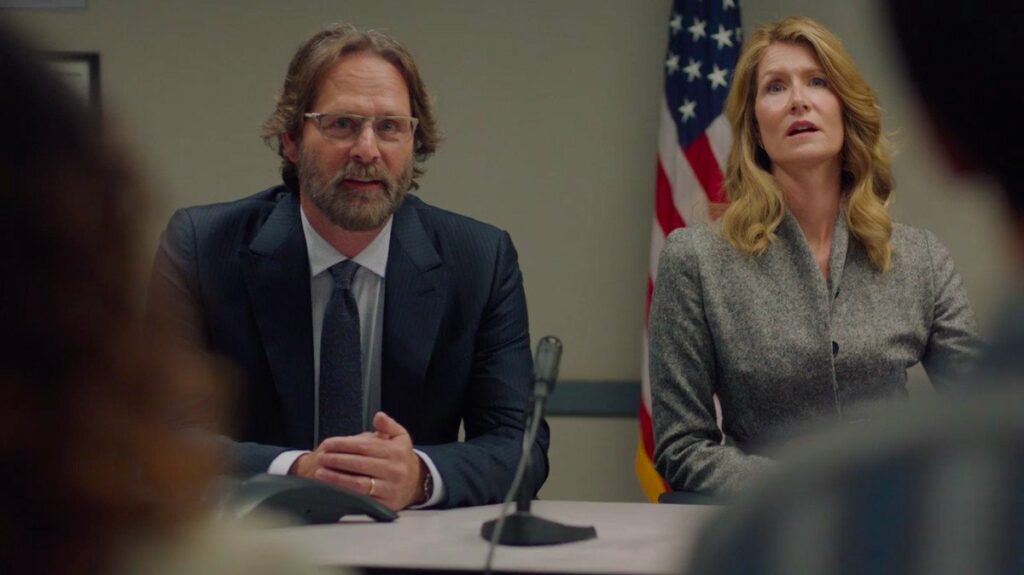 Jeffrey Nordling and Laura Dern as Gordon and Renata Klein in season two of Big Little Lies on HBO