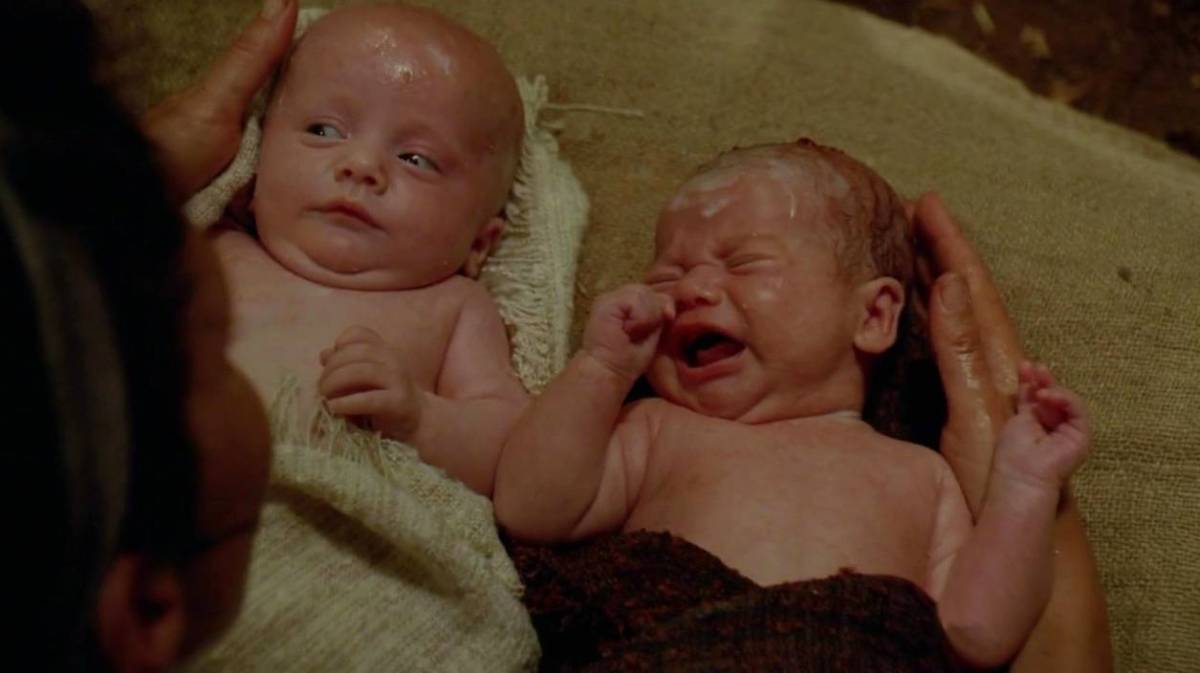 Jacob still and his brother crying right after being born