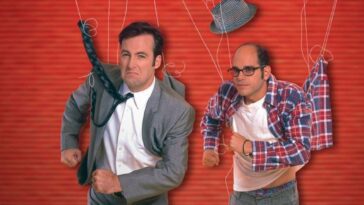 Bob Odenkirk and David Cross run with strings attached to them