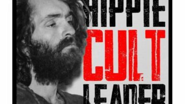 Charles Manson on the cover of Hippie Cult Leader