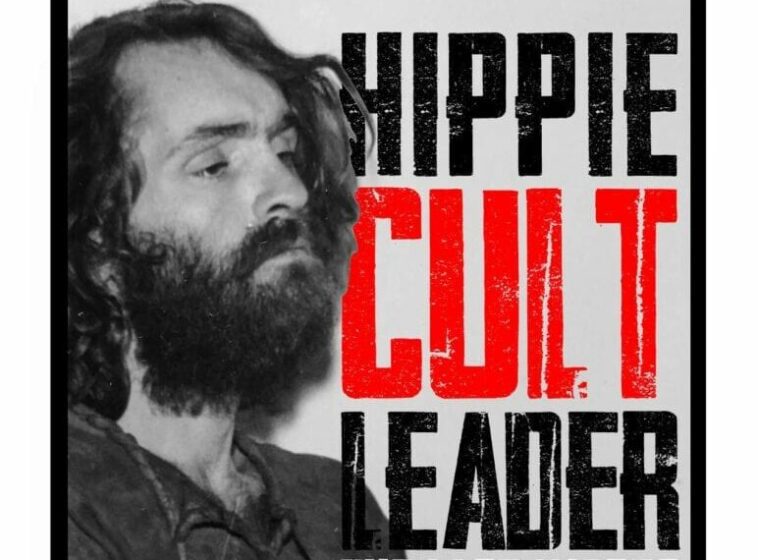 Charles Manson on the cover of Hippie Cult Leader
