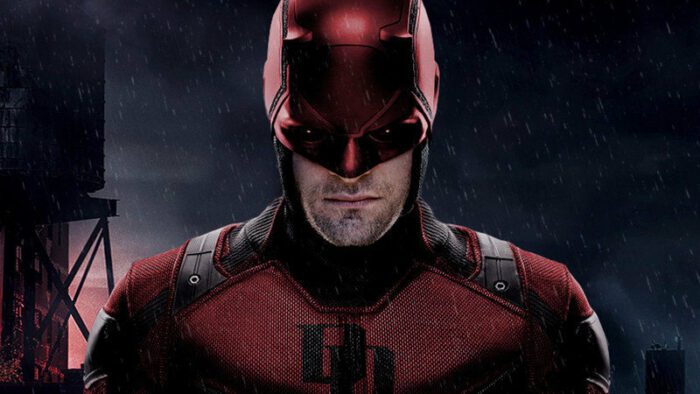 Promo mid shot of Daredevil in costume
