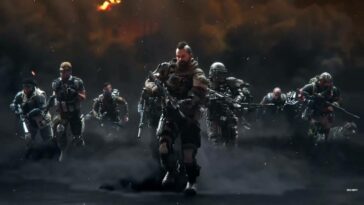 The Black Ops crew gather in a smoke filled darkness