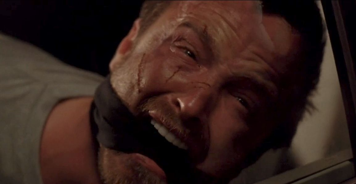 A gagged Jesse screams and cries as he watches Todd murder Andrea