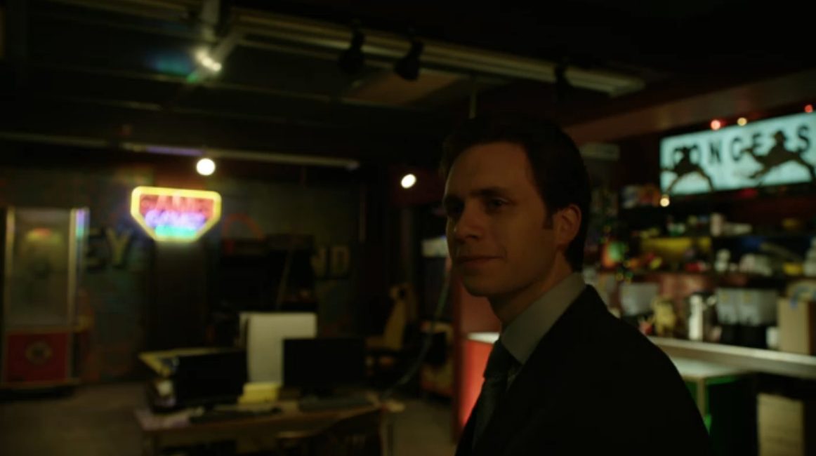 Tyrell in the arcade in Mr. Robot
