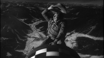 Slim Pickens rides a nuke in Dr. Strangelove