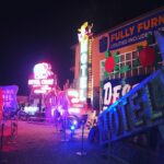 Various neon signs at the Lost Vegas exhibit