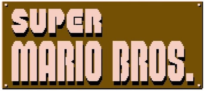 The Super Mario Bros. title screen logo
