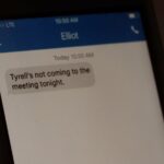 Price gets a text from Elliot