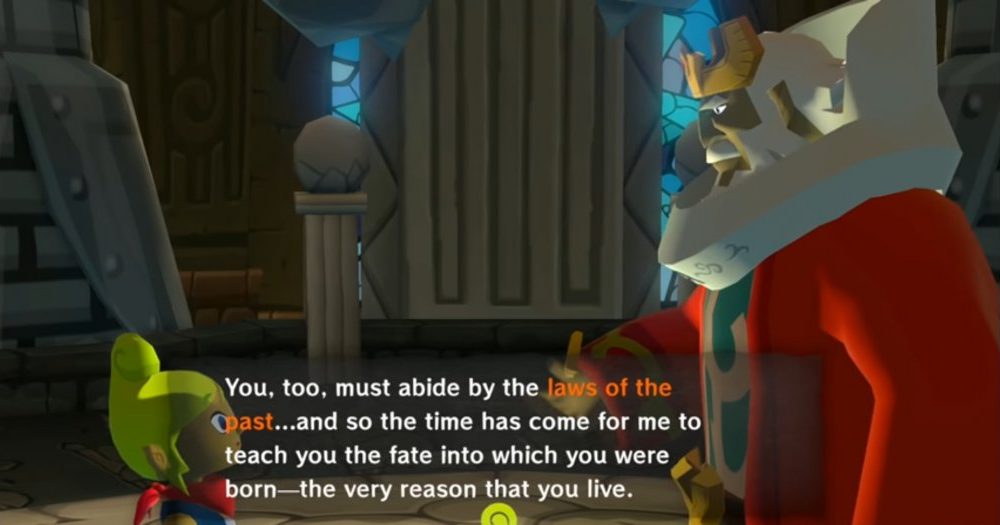 King Hyrule tells Tetra about her destiny