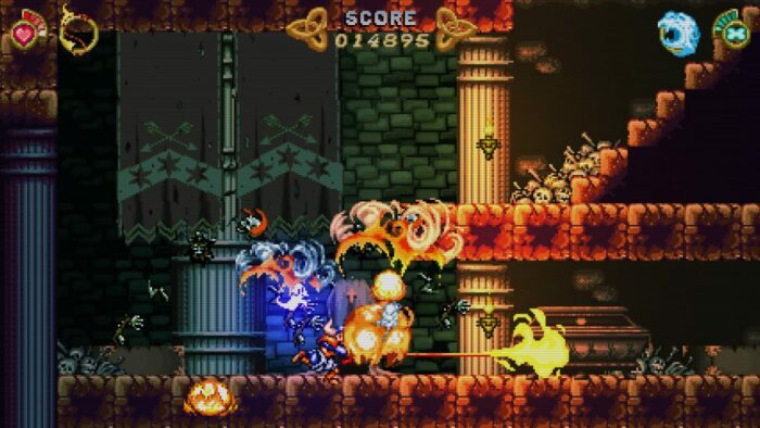 A screenshot from Battle Princess Madelyn shows bright, lush animation and visuals.