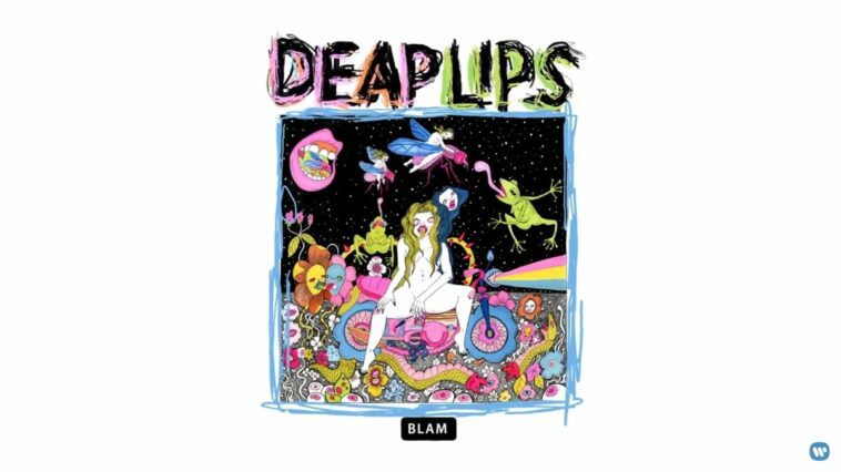 The psychedelic album art for Deap Lips album