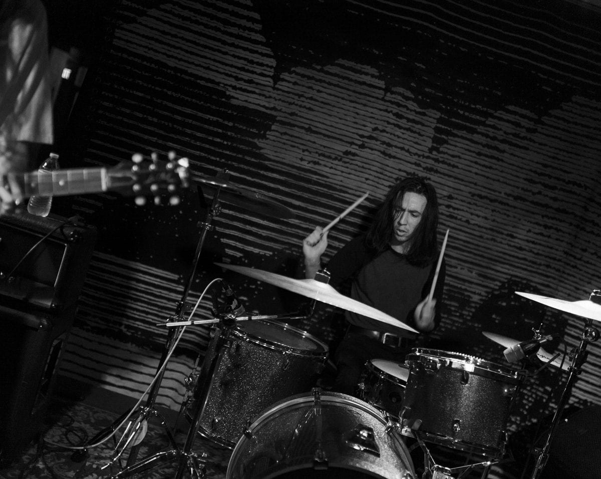 Narsai Malik playing drums