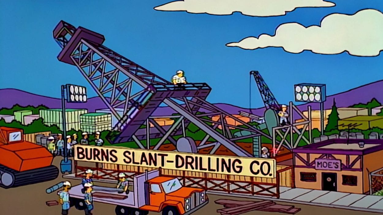 Burns company drilling oil