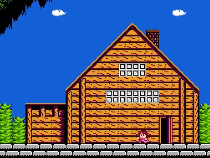 The family home from the NES game Legacy of the Wizard