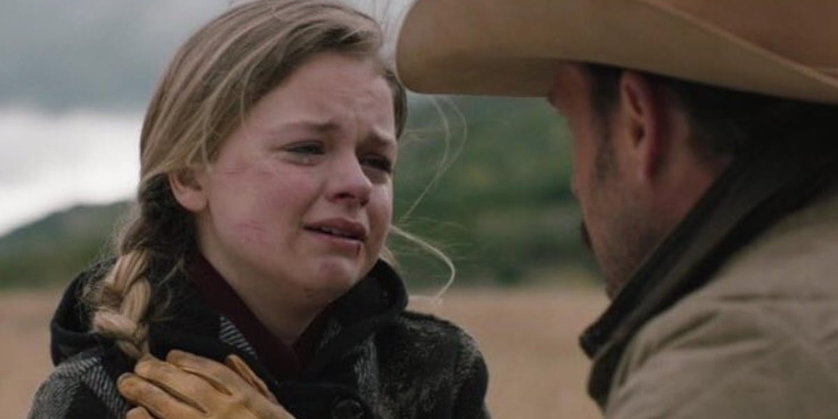 Young Beth and Young John in Yellowstone