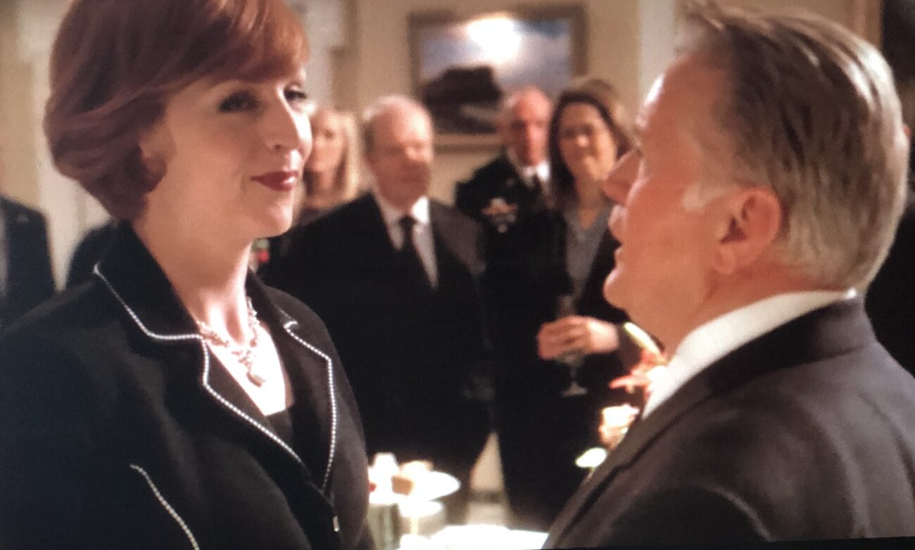 President Bartlet and Margaret at the wake