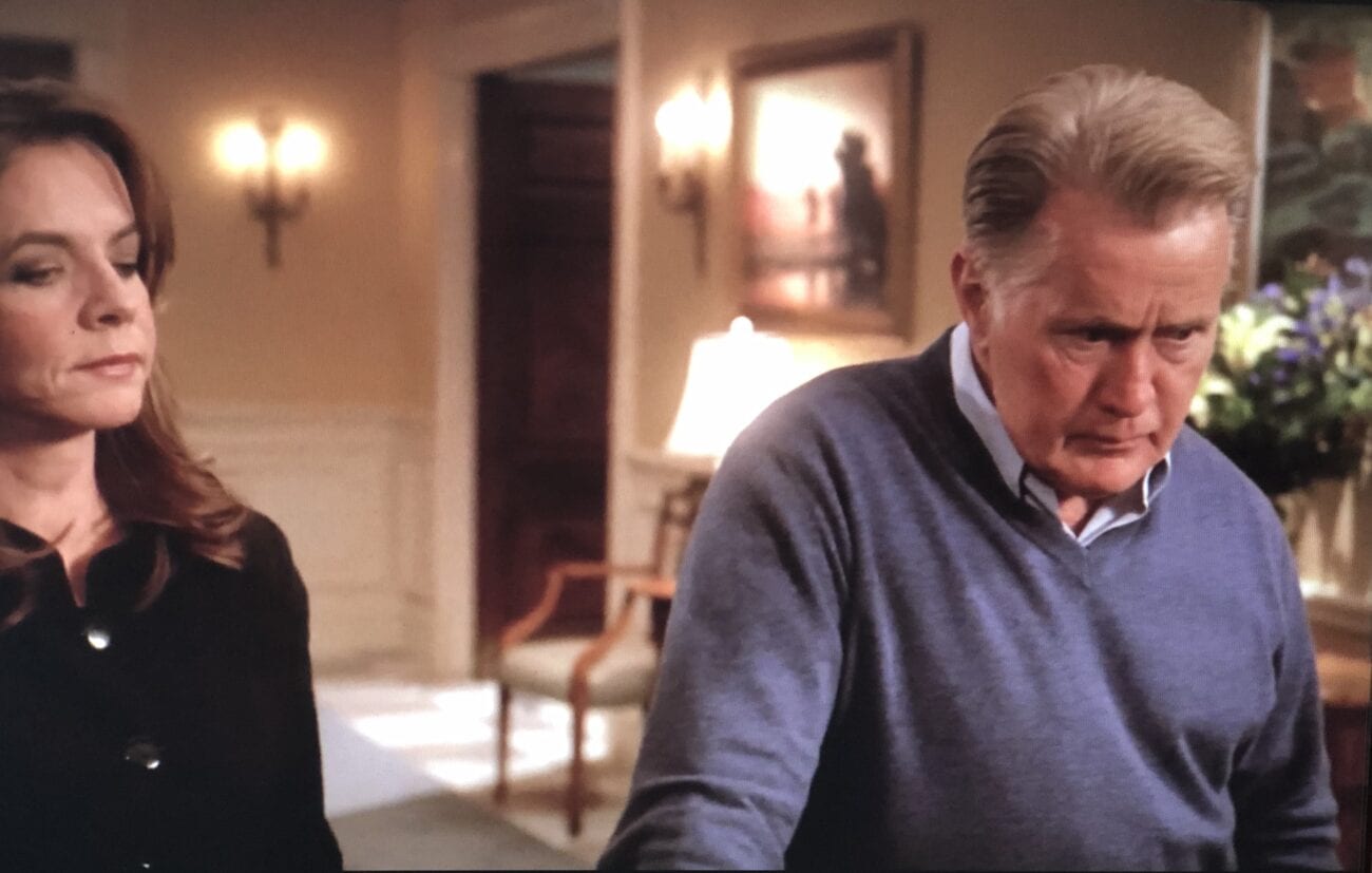 Alone with his wife, President Bartlet finally relaxes