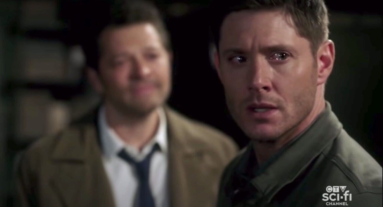 Dean turns to see the Empty approaching, with Cas over his shoulder.