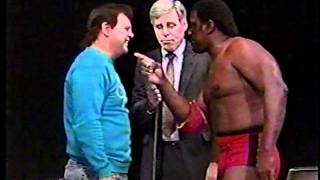 King Cobra has words for Jerry Lawler as Dave Brown looks on