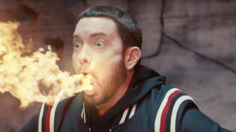 Eminem belching fire