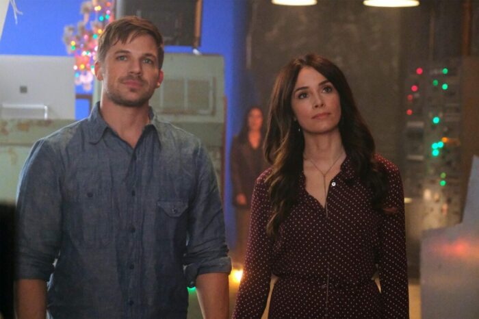 One final mission for Wyatt (Matt Lanter) and Lucy (Abigail Spencer) in "The Miracle of Christmas"