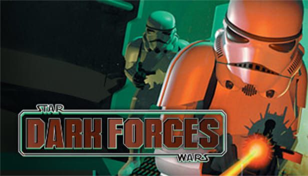 Dark Forces art shows two stormtroopers and the title logo