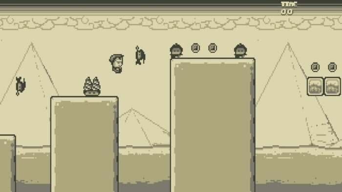 A flying fish blocks the way in the Game Boy indie, Stardash.