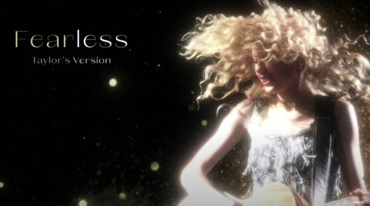 Lyric video for "Fearless" (Taylor's Version)