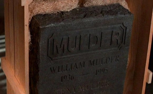 The Mulder gravestone...