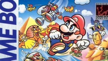 Close up of the Super Mario Land box art