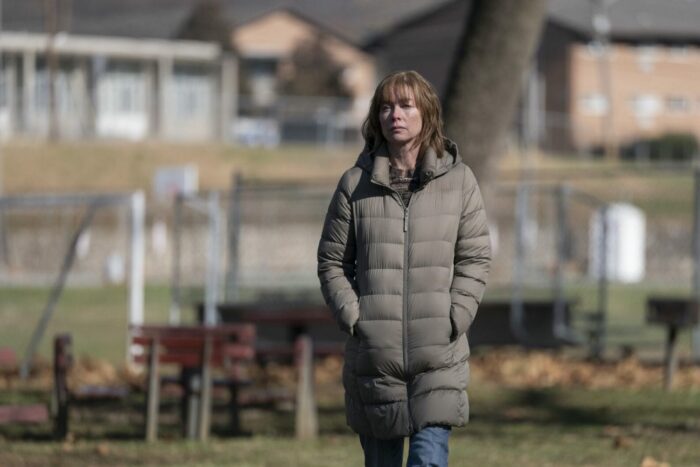 Lori (Julianne Nicholson) looks for her son.