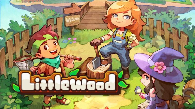 The cover art for Littlewood, featuring several characters smiling and holding items