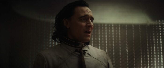 Loki cries in horror after Mobius's death.
