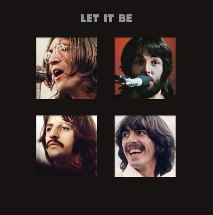The members of the Beatles on the cover of Let It Be