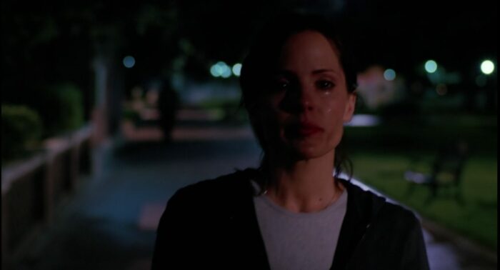 Anya walks away from Xander in Buffy the Vampire Slayer